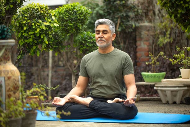 Man doing yoga