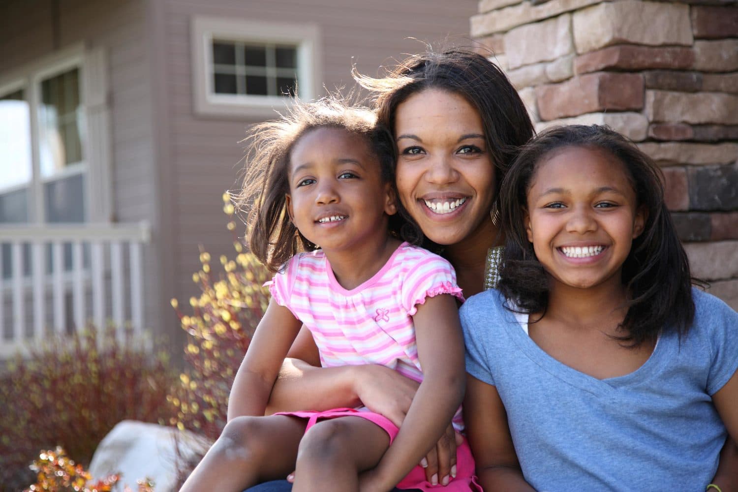 Mom and children